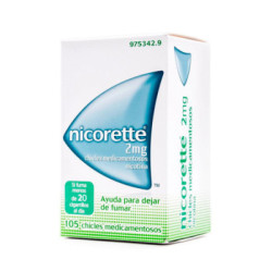 Nicorette 2 mg 105 chicles medicamentos