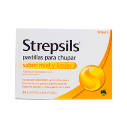 Strepsils pastillas para chupar sabor miel y limon