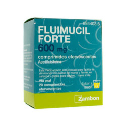 Fluimucil forte 600 mg 20 comprimidos efervescentes
